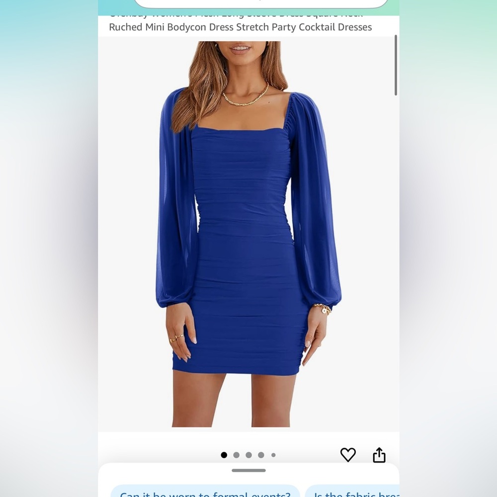 Longsleeve blue dress